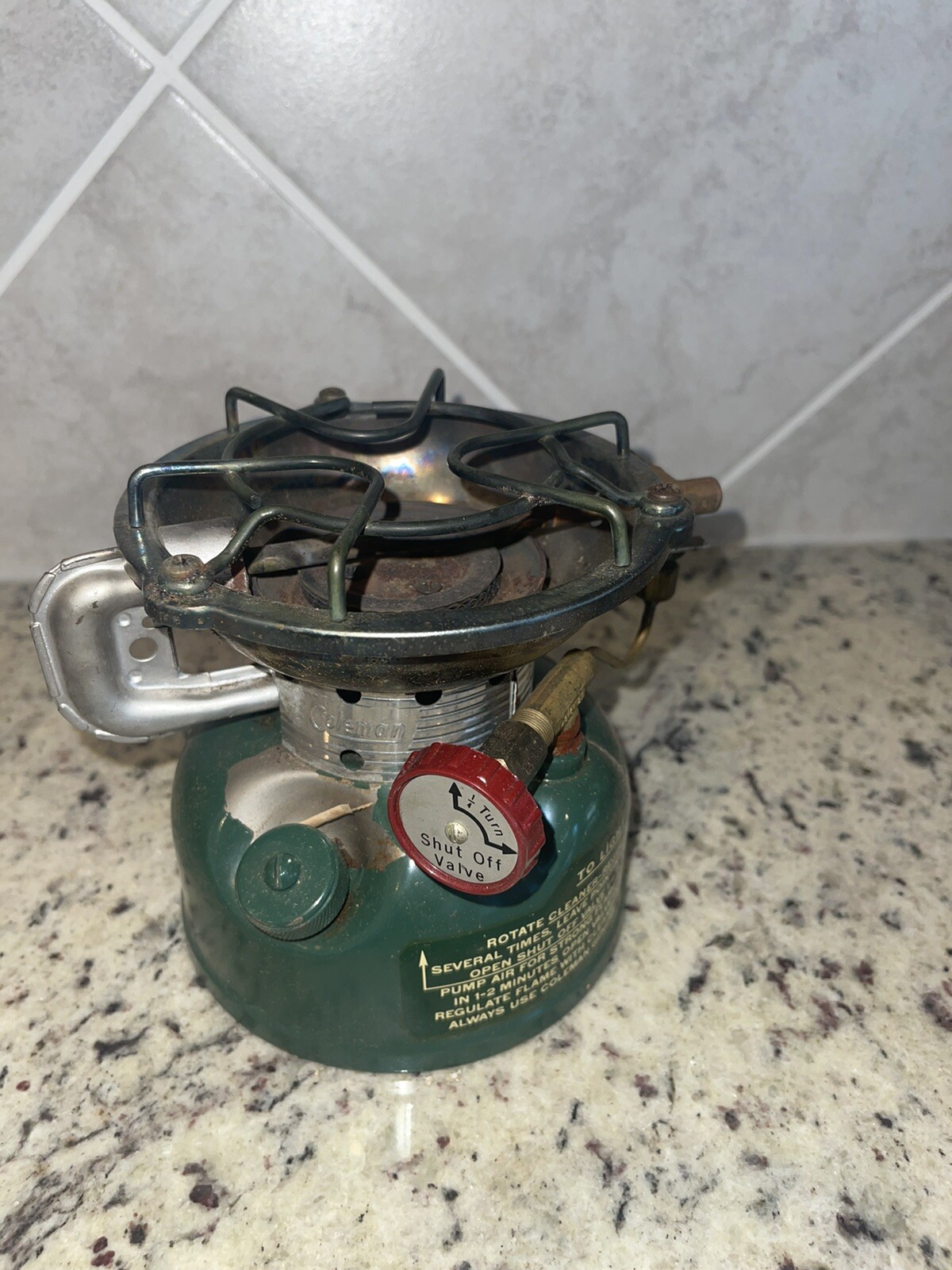 Vintage 1967 Coleman 502 Single Burner Camp Stove Dated 12-67 With Original Box Vintage 1967 Coleman 502 Single Burner Camp Stove Dated 12-67 With Original Box