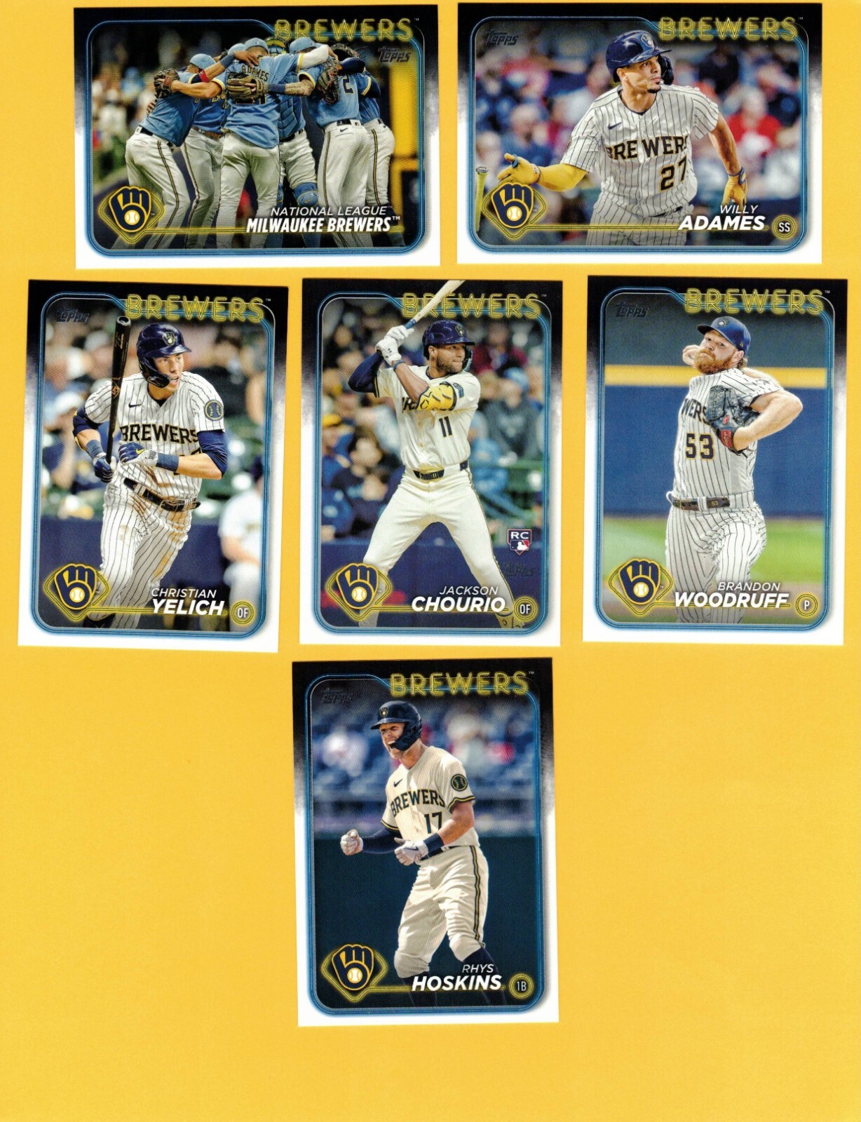 2024 Topps Series 1 & 2 Milwaukee Brewers Team Set! eBay