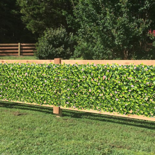 Künstliche erweiterbare künstliche Sakura Blätter Zaun Panel mit PVC Rückseite Home Decor - Bild 1 von 29