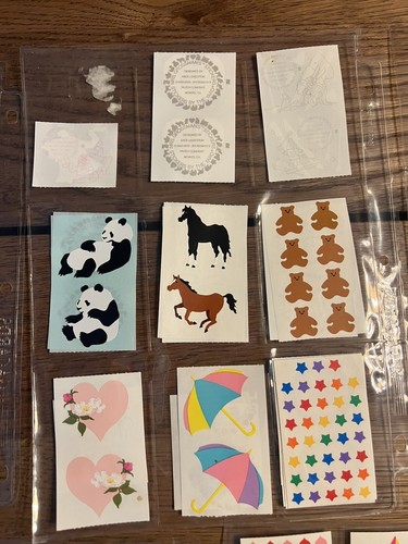 Vintage Sticker Lot 80s 90s Sandylion Grossman Fuzzy Lips Animals Fruit Holiday - Picture 4 of 18
