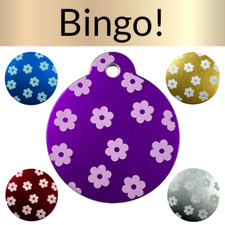 Custom Engraved Dog Tags Personalized Dog Collar Pet Tags Engraved Pet ID FLOWER