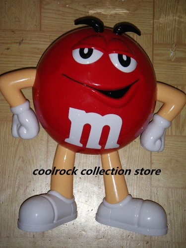 rare China M&M's m&m's candy display figures red & yellow characters 38cm/40cm - Picture 2 of 4