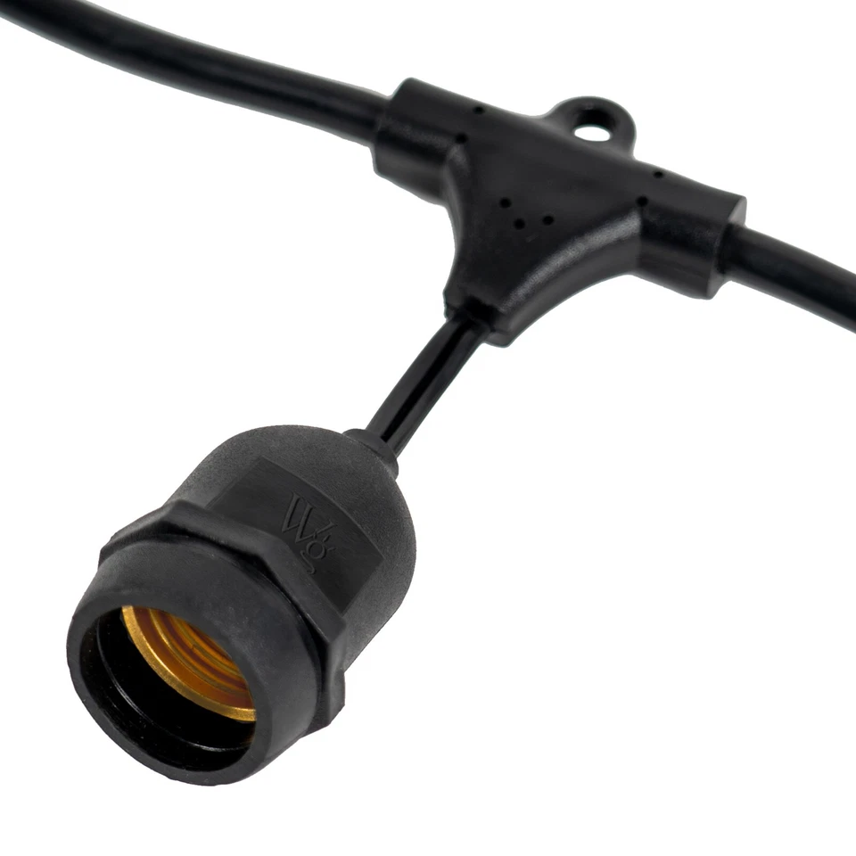 Cuerda ligera de patio de alta resistencia SJTW E26 grado comercial con gotas suspendidas Foto 2 de 4