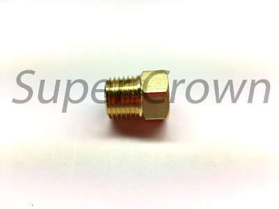 M10*1.0xPT1/4(Female x Male)Brass Thread Reducer Straight Connectors Fitting 6