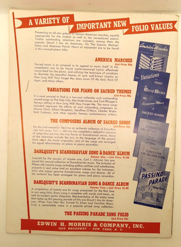 1942 WWII Era America Marches Piano Folio Songbook (K11) - Picture 4 of 4
