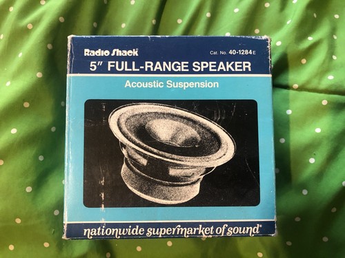 Radio Shack 5" full range speaker new in box. 20-watts 8-ohms