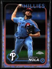 2024 Topps Chrome Baseball Logofractor # 262 Aaron Nola