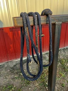 Blue thick heavy duty cotton longe line