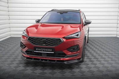 Cup Spoilerlippe Front Ansatz V.2 für Seat Tarraco FR Mk1 schwarz Hochglanz