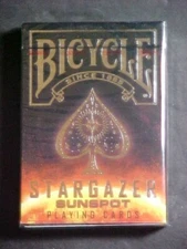 MINT/SEALED BICYCLE STARGAZER SUNSPOT PLAYING CARDS! POKER SIZE! U.S.P.C.C. SEAL