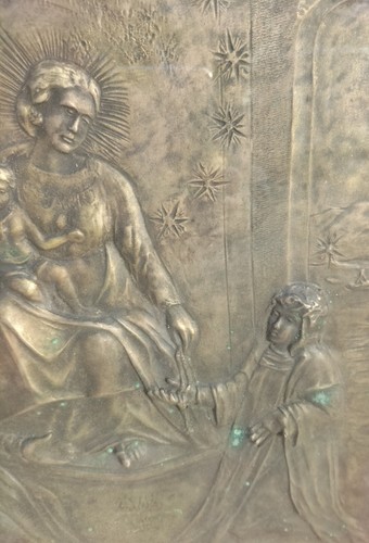Icono Latón Madonna Del Rosario Santa Claro San Domenico Rizo / Imagen - 第 5/10 張圖片