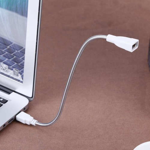 USB Stecker auf Buchse Verlängerung LED Licht Adapter Kabel Metall Flexibler Schlauch - Bild 5 von 12