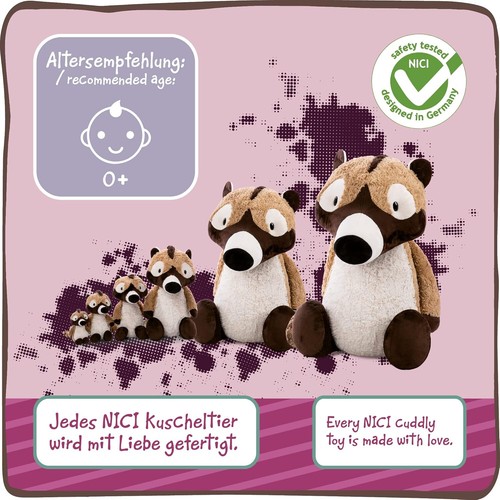 NICI 47970 Coati Plush Brown 43Cm - Picture 4 of 5