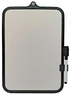 Mini Whiteboard Magnetisch ca. 18x28 cm mit Marker für Kühlschrank Einkaufsliste