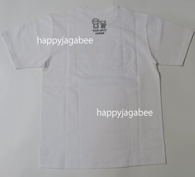 A BATHNIG APE Men's BABY MILO JAPAN TEE 2J72110003 White