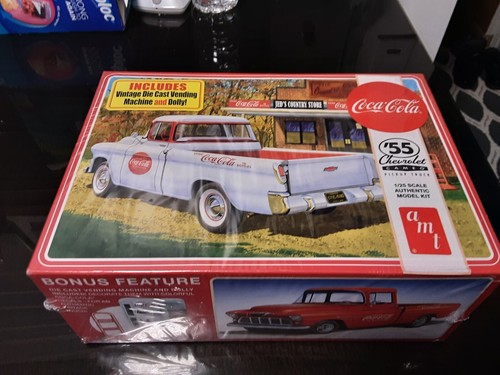 AMT COCA-COLA 1955 CHEVROLET KIT PICKUP MODELLINO CAMEO SIGILLATO IN FABBRICA