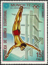 Equatorial Guinea #Mi113 MNH 1972 Diving [72-122 YTPA9A]
