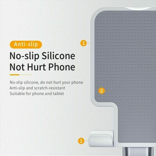 2PK Adjustable Phone Tablet Stand Desktop Holder Mount Phone For iPad iPhone USA - Picture 7 of 23