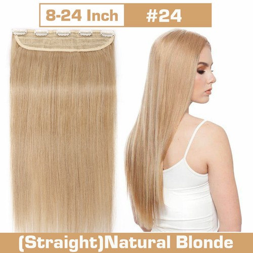 CLEARANCE 100% Human Hair Extensions Clip In Remy Real Hair 4 Pieces FuLL Head - Picture 36 of 41