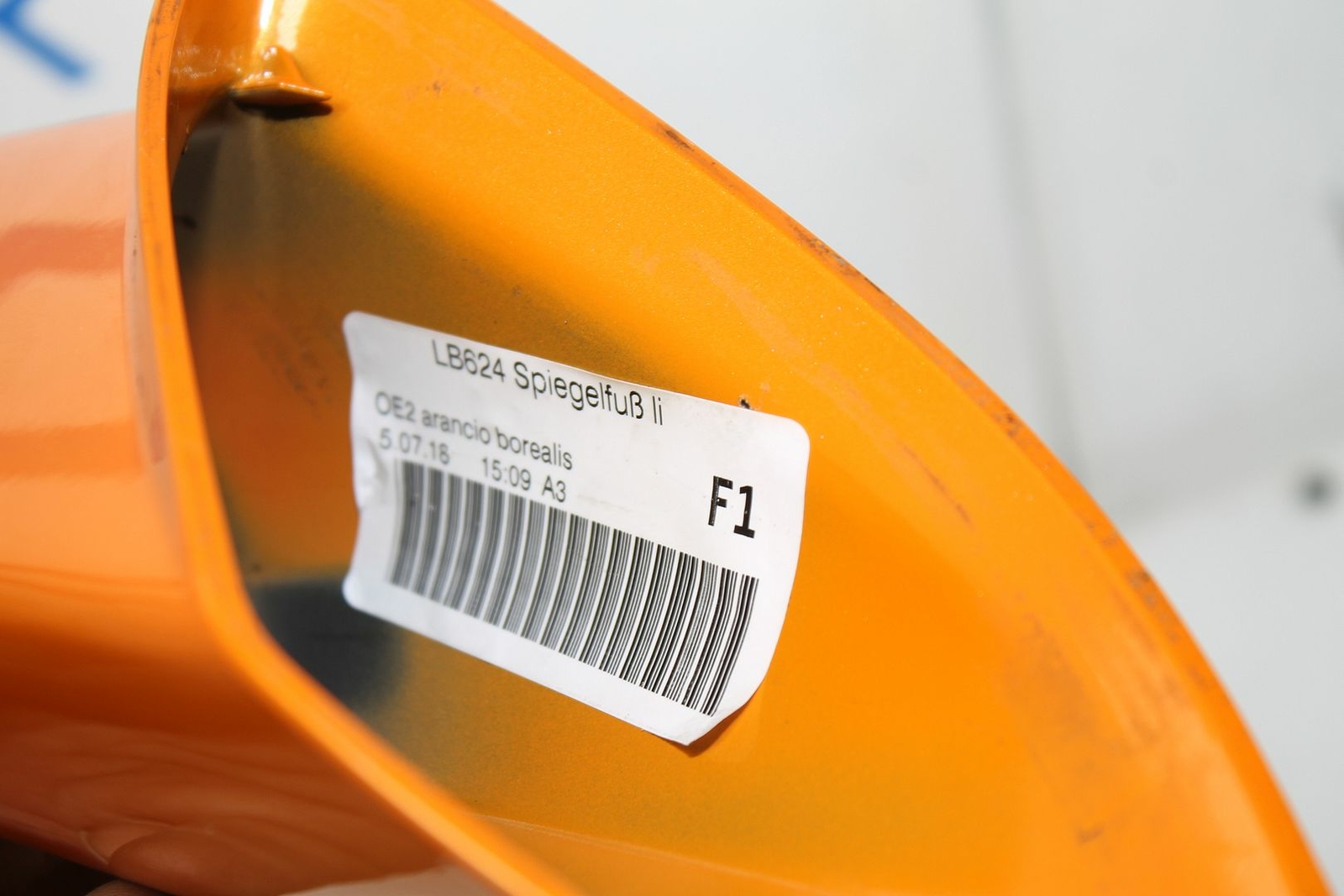 2019 LAMBORGHINI HURACAN LH DRIVERS ORANGE 905385/2 MIRROR EXTENSION 12983020 