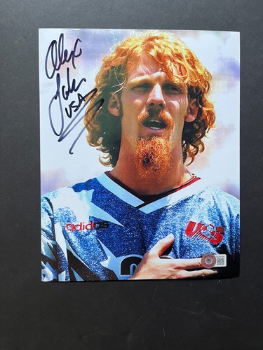 Alexi Lalas Hot! autographed signed USA soccer legend 8x10 photo Beckett BAS coa - 第 1/1 張圖片