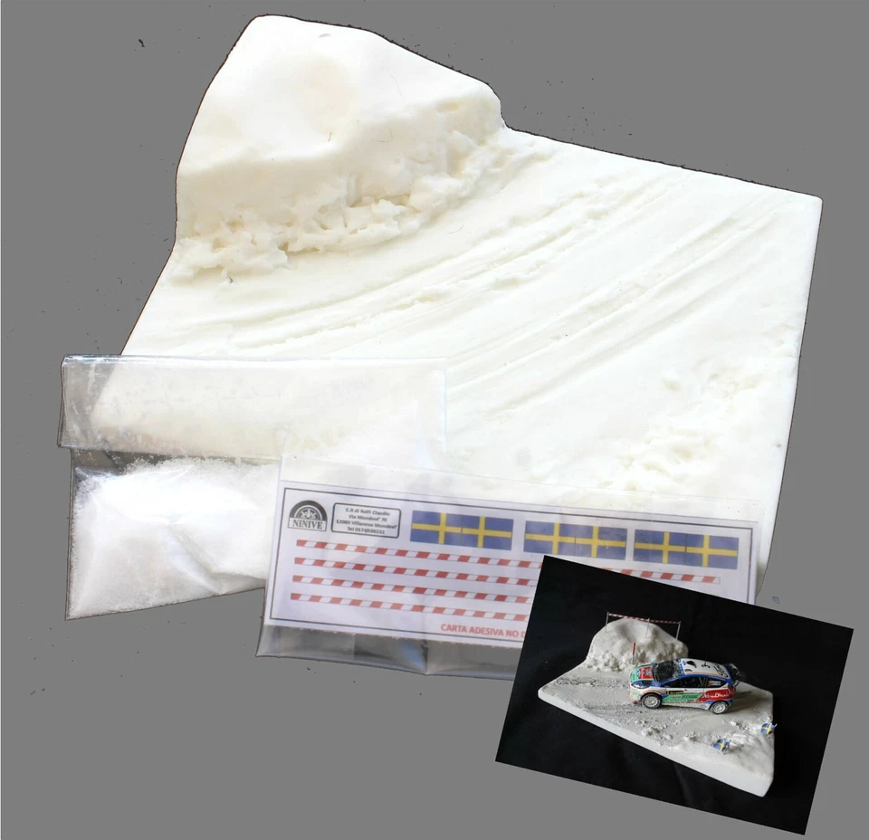 NINIVE 26X Diorama modello RALLY di SVEZIA miniatura resina automodellismo 1:43 - Immagine 2 di 2