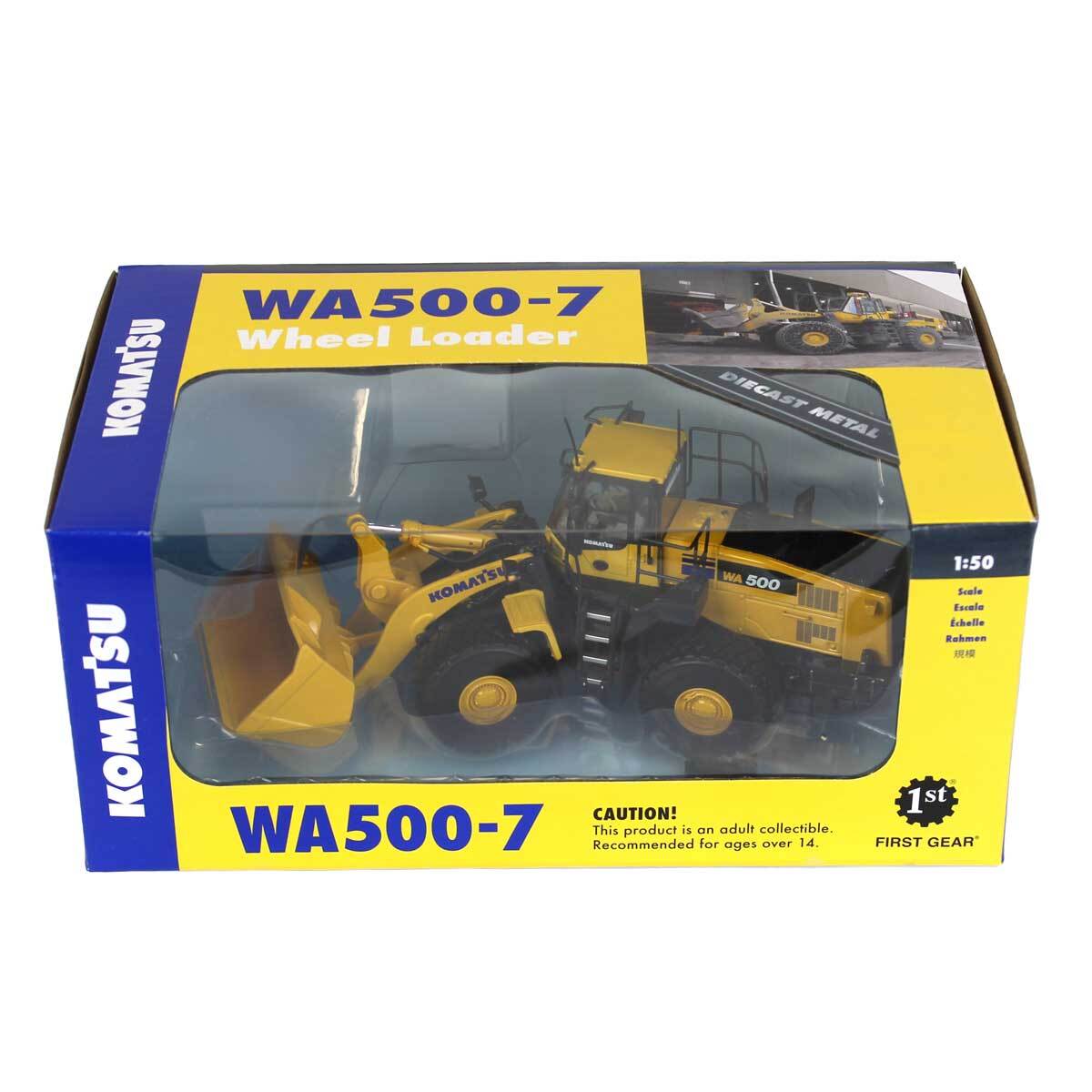 KOMATSU ダイキャストモデル 1/50 First Gear 1/50 Komatsu WA500 Articulating Wheel Loader 50
