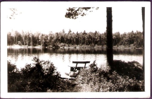 Five Points Lake Hamilton Arkansas Real Photo Postcard - 第 1/2 張圖片