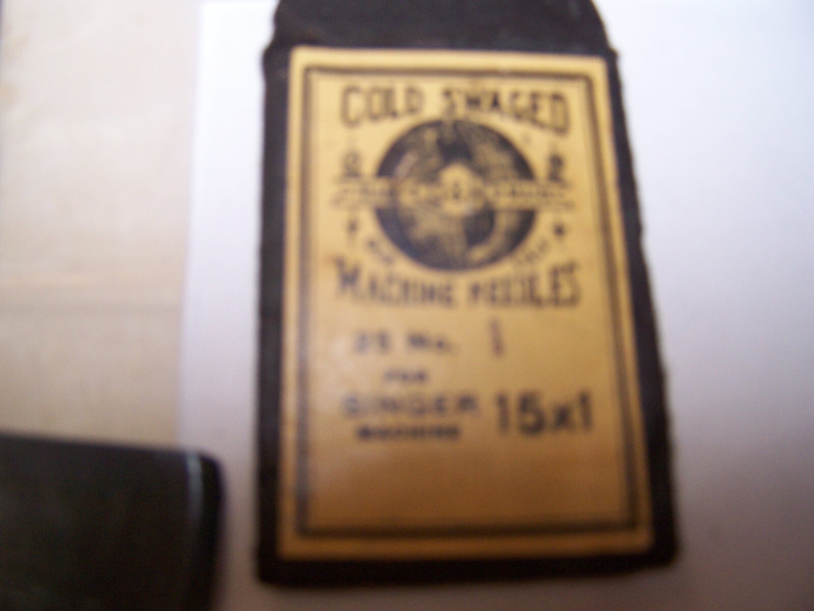 Famous Buttonhole Worker Model C Vintage Buttonholer Button Hole Maker w/Box