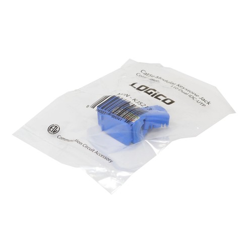 5 pack lot Keystone Jack Cat5e Blue Network Ethernet 110 Punchdown 8P8C - Picture 3 of 3