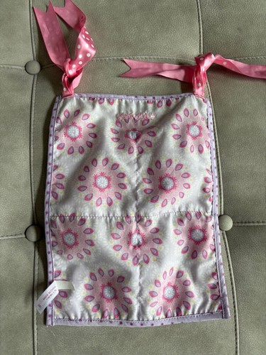 American Girl Bitty Baby Hanging Crib 4 Pocket Organizer Dots & Flowers - Picture 3 of 3