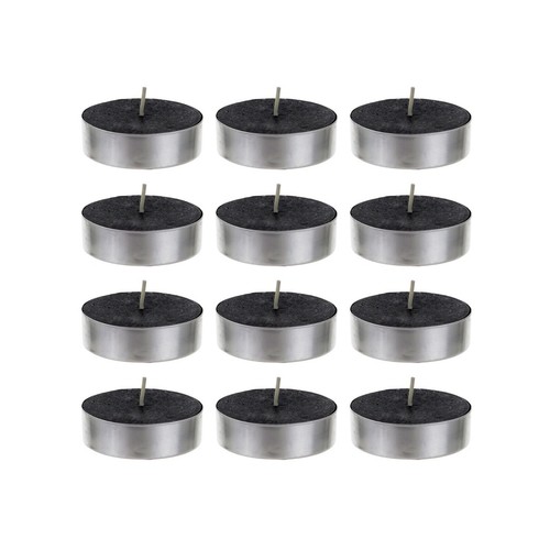 Mega Candles - Unscented Mega Tea Light Candles - Black, Set of 12 CGA061-BK - Picture 2 of 2