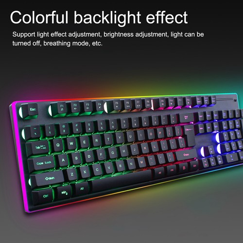 Keyboard Mouse 104 Key Wireless Charging 2.4G Rgb Luminescence Computer Su Set - Picture 5 of 24