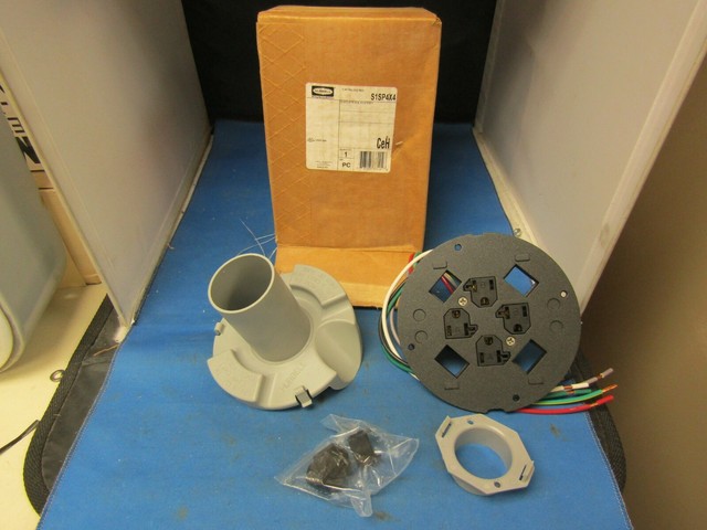 S1SP4X4 FLOOR OUTLETS NEW IN BOX Floor Sub-Plate Hubbell Wiring Device-Kellems