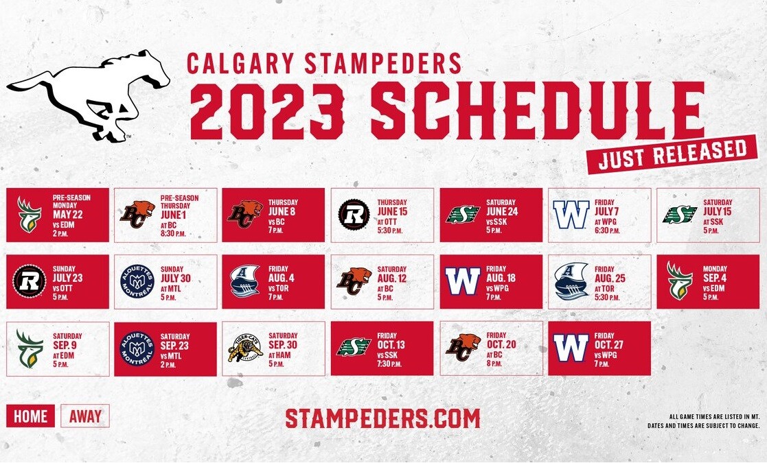 2023 CANADIAN FOOTBALL LEAGUE (CFL) SCHEDULE FRIDGE MAGNETS 5 X 3.5 (YOU PICK) - Picture 3 of 10