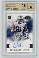 2016 Panini Honors Gold EZEKIEL ELLIOTT Rookie Card Auto /50 - BGS 9.5