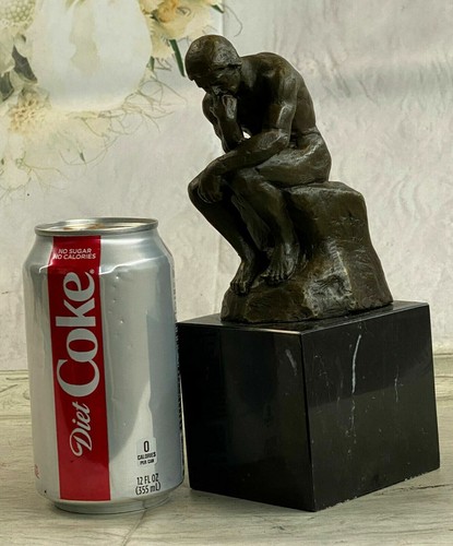 Collectible Figurine Bronze Decor Home Decoration Rodin Thinker Famous Work DEAL - Picture 2 of 7