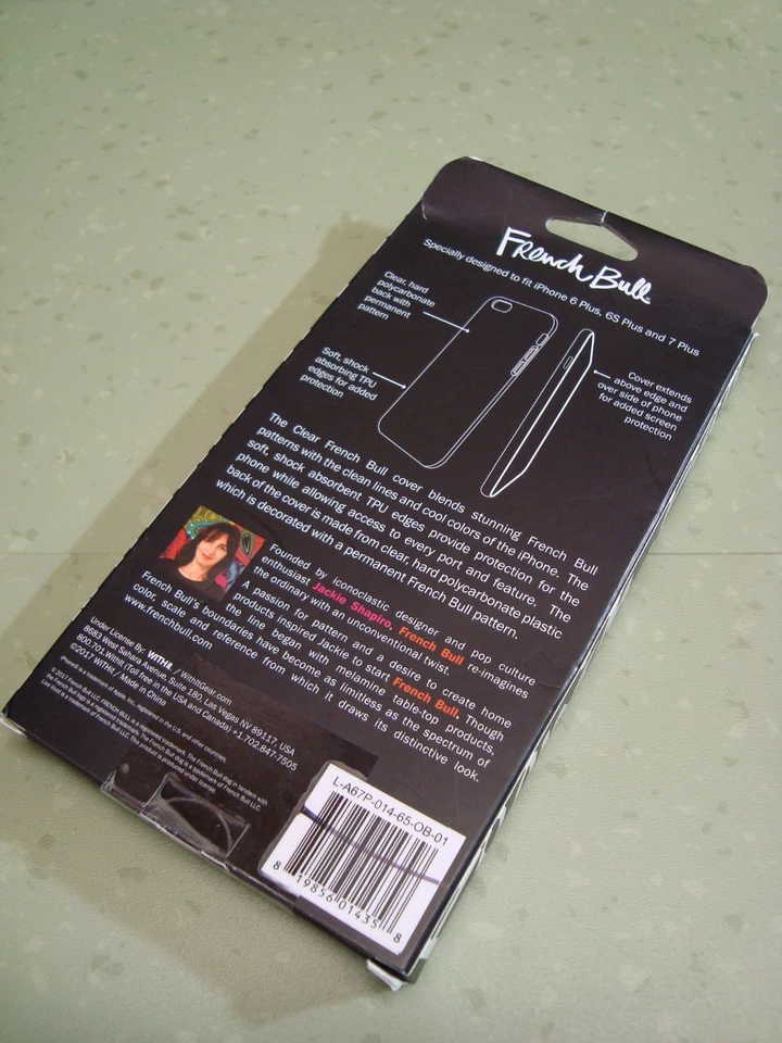 Nueva Funda Protectora Transparente French Bull iPhone 6/6s Plus y 7 Plus Nueva en Caja Foto 2 de 3