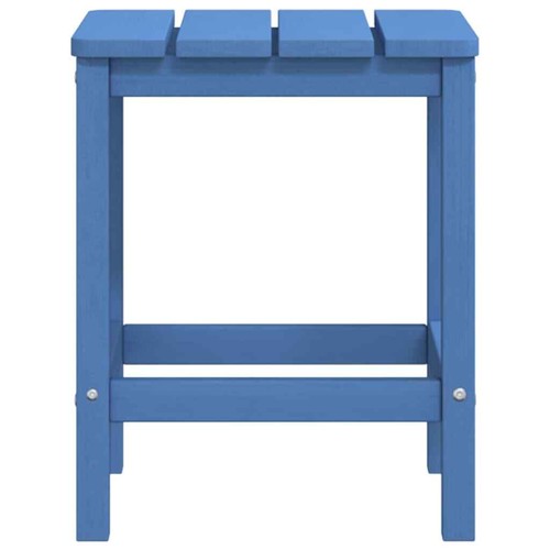Patio Adirondack Chairs with Table HDPE Aqua Blue vidaXL - Picture 7 of 8
