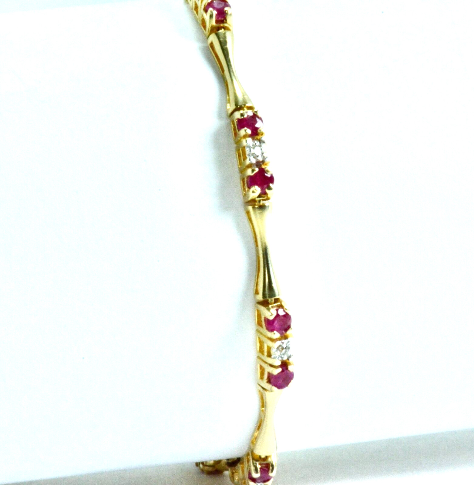 1.76 ctw Round Ruby and Diamond Statement 6.3/4" … - image 4