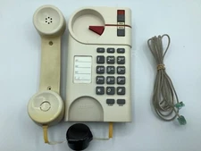 Vintage Northern Telecom ITT Tan/Beige Wall Phone Works