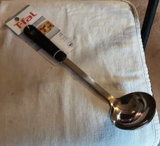 T-Fal 13 Inch Stainless Steel Ladle with Comfort Grip Handle - Dishwasher Safe