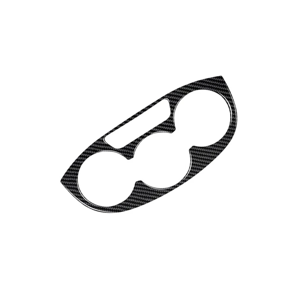 1pcs Carbon Fiber Center Cup Holder Cover Trim For Fiat Ducato 2007-21 - image 3 of 4