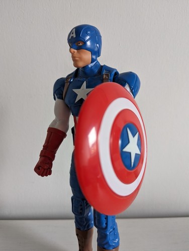 3 x 12" inch Marvel action figures toys Thor Ultron Captain America shield VGC - Picture 7 of 7