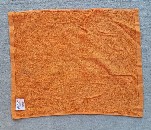 NFL 2016 Super Bowl 50 Football Denver Broncos Country Orange Rally Towel NWT  - Picture 3 of 5