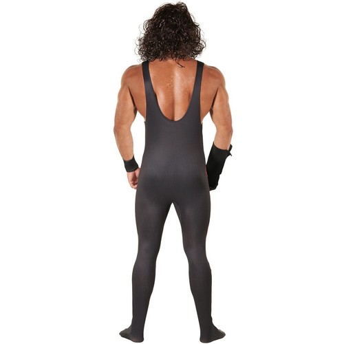 Disfraz Oficial WWE Kane para Hombre + Máscara y Peluca Luchador Adulto Halloween - Imagen 4 de 5