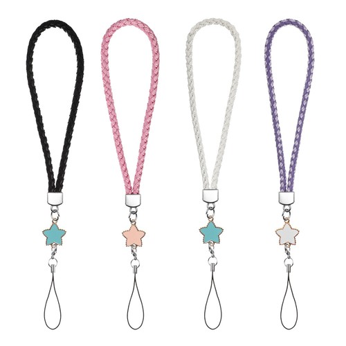 4 Pcs Star Bracelet Lanyard Keychain Wrist Strap Cell Phone Hand - 第 1/11 張圖片