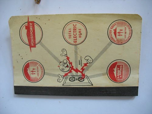 3 pcs Reddy Kilowatt Tear Off Notebook Perforated & Tie or money clip stick pin - Picture 5 of 8