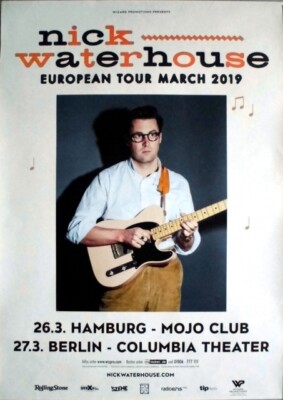 WATERHOUSE, NICK  - 2019 - Live In Concert - European Tour - Poster - Hamburg