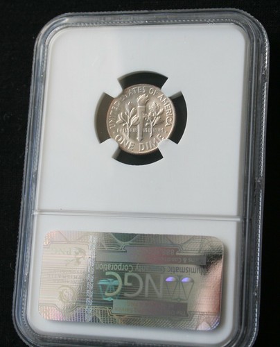 1965 SMS MS67 NGC ROOSEVELT DIME 10c, WHITE! - Picture 3 of 4